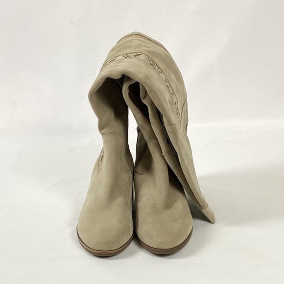 Vince Camuto Kreesel Suede Extended Calf Knee High Block Heel Boot 10 - Picture 5 of 7